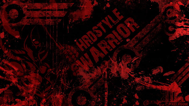 Hardstyle Warrior, warrior, music, techno, hardstyle, pixelrogue, HD wallpaper
