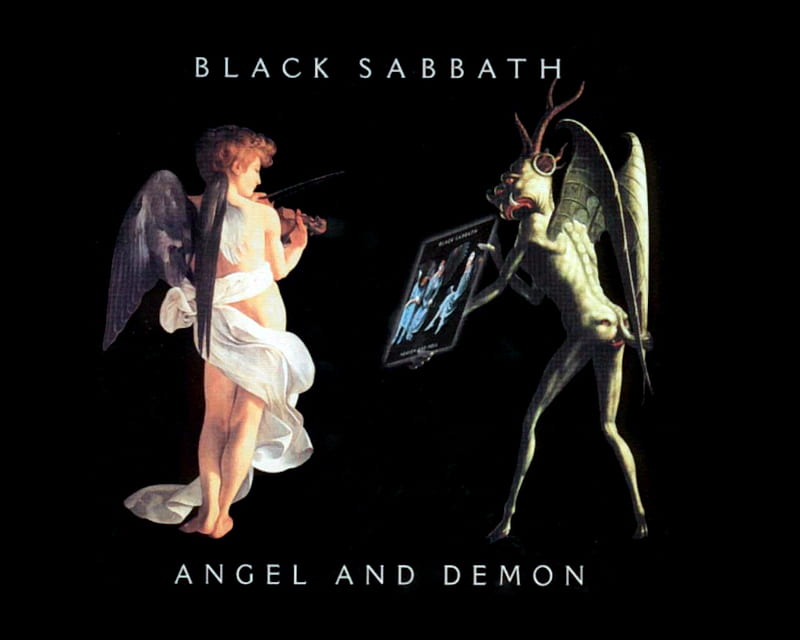 Black Sabbath Angel And Demon, sabbath, rock, music, band, HD wallpaper