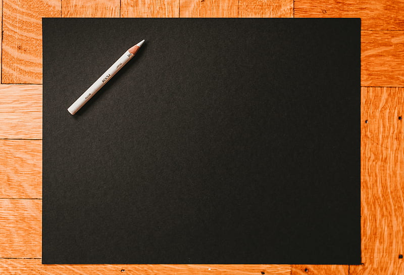 white coloring pencil on blackboard, HD wallpaper