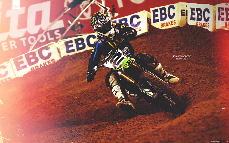 AMA Supercross Houston station-riders Ryan Villopoto, HD wallpaper