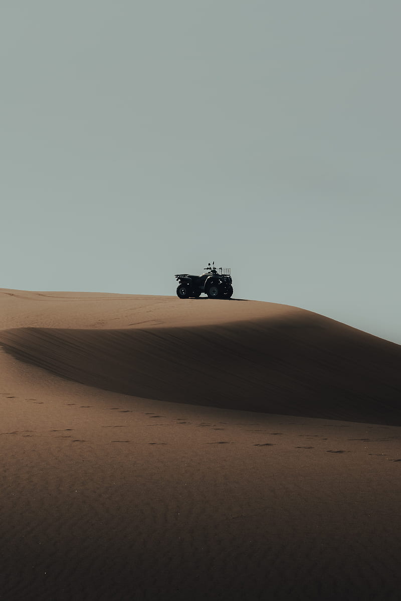 atv, desert, sand, hill, dunes, HD phone wallpaper