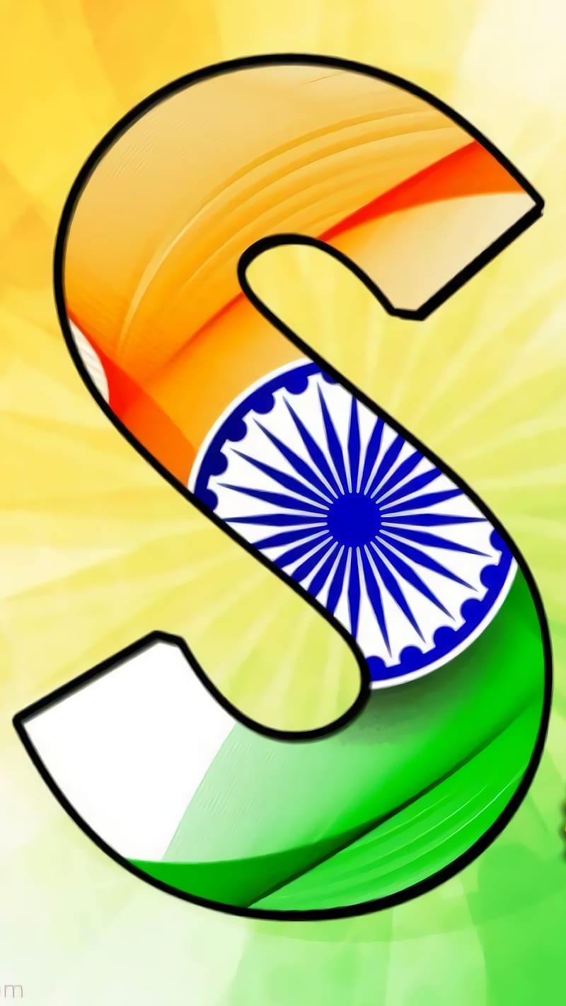 SS: All initial for your Dp in Indian Flag Colour