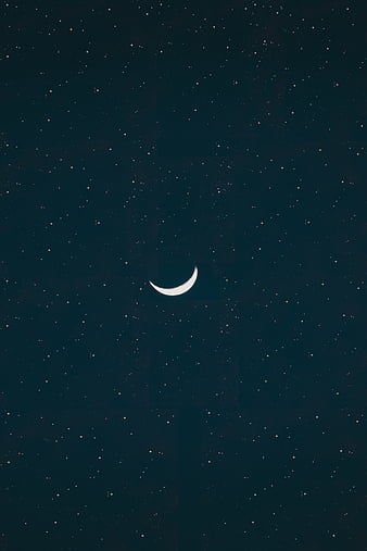 Half Moon Starry Night, HD wallpaper | Peakpx