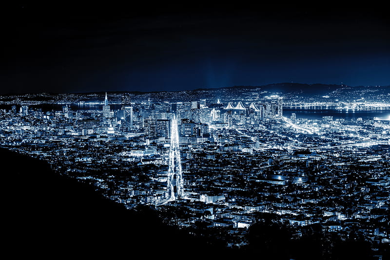 San Francisco Night , san-franciso, world, city, night, HD wallpaper