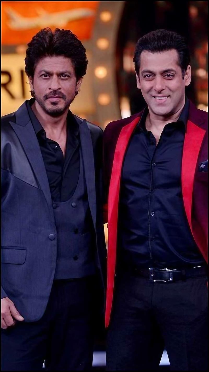 Salman Khan Shahrukh Khan, Indian Actors, king khan, bhaijaan, HD phone wallpaper