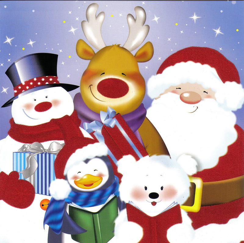 Feliz Navidad!, christmas, together, presents, season, happy, winter ...