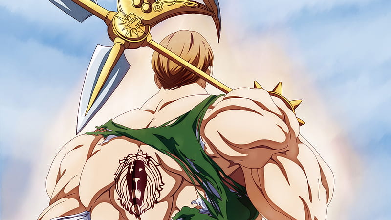 Escanor With Weapon On Back View The Seven Deadly Sins, HD wallpaper