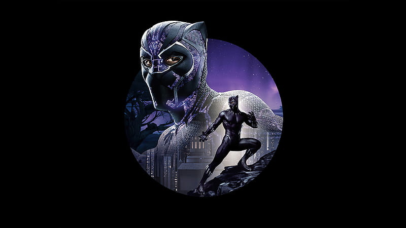 Black Panther 2020 New, black-panther, superheroes, artwork, HD wallpaper