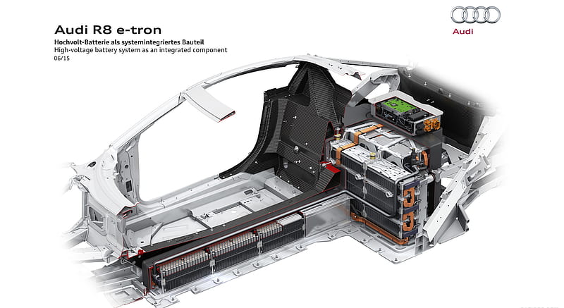 2016 Audi R8 e-tron - High-Voltage Battery as an Integrated Component , car, HD wallpaper