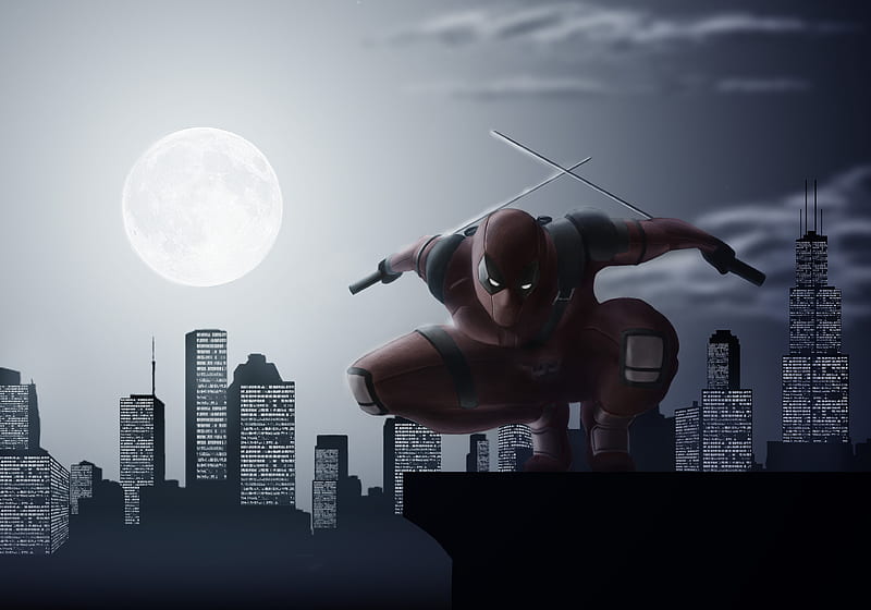 Deadpool Night Stalker , deadpool, superheroes, behance, digital-art, artwork, HD wallpaper