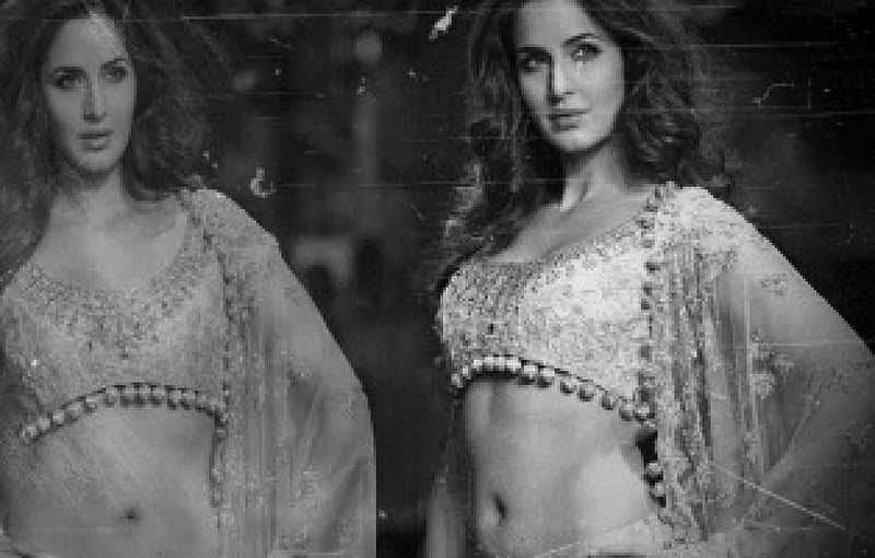 Katrina Kaif, black and white, superstar, woman, HD wallpaper Katrina Kaif, black and white, superstar, woman, HD wallpaper