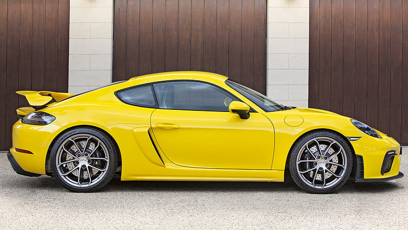 Porsche, Porsche 718 Cayman GT4, Car, Coupé, Fastback, Grand Tourer, Sport Car, Supercar, Yellow Car, HD wallpaper