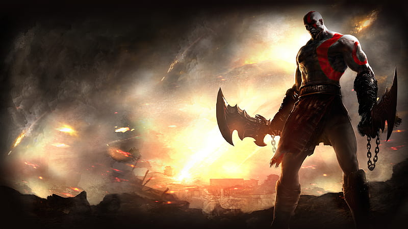 Kratos The Old Warrior , kratos, god-of-war, games, HD wallpaper