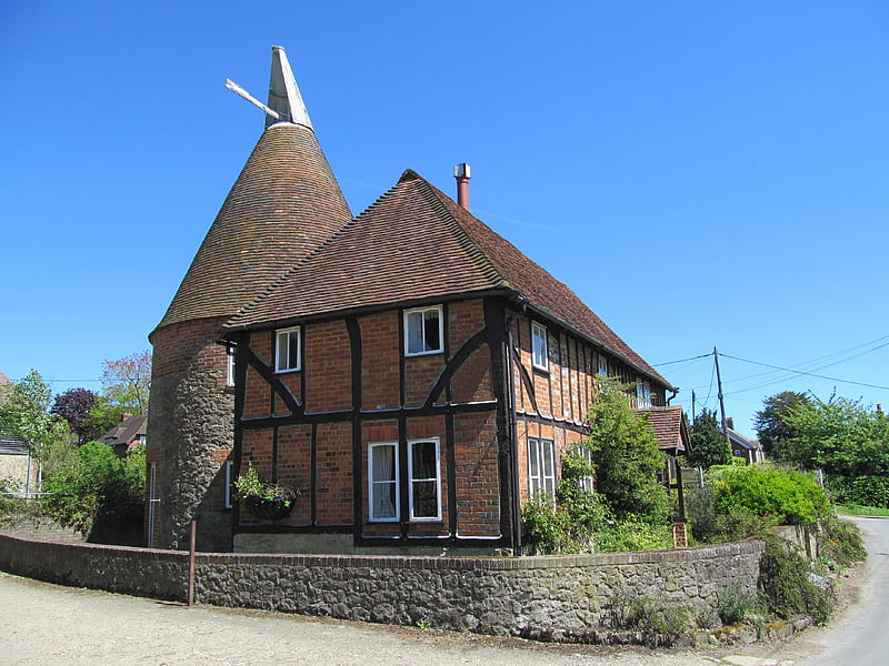 Oast House Cottage, Trottiscliffe, Cottages, Dwellings, Houses, Kent, UK, HD wallpaper