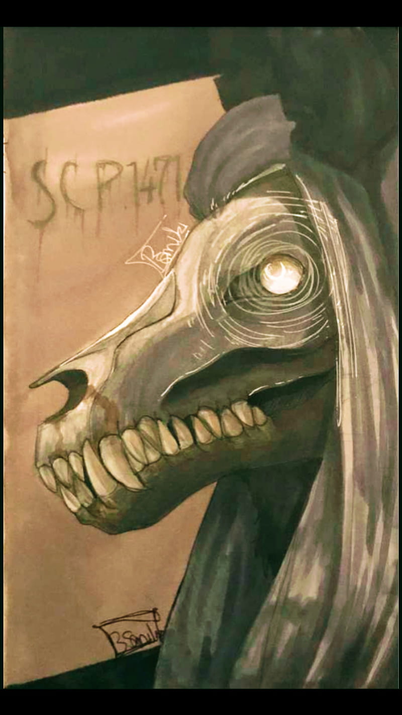 SCP 1471, creepy, creepypasta, grim, monster, skull, the foundation, HD phone wallpaper