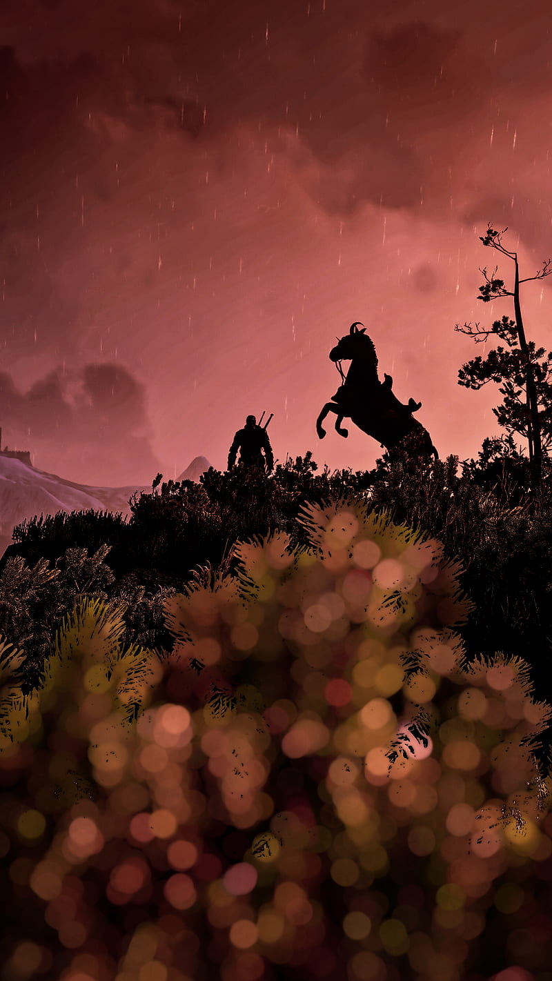 The Witcher 3: Wild Hunt, The Witcher, Geralt of Rivia, Roach, screen shot, HD phone wallpaper