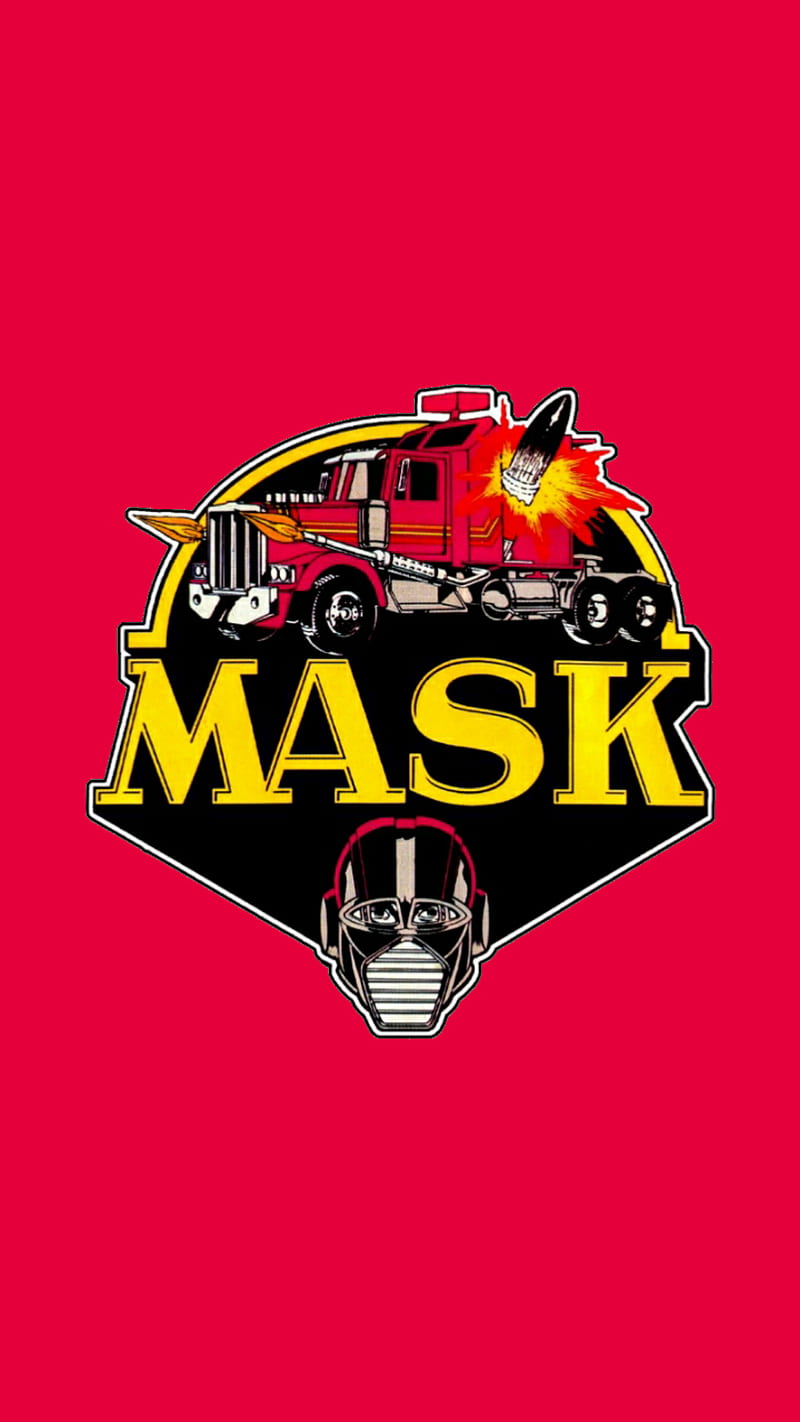 Mask logo, cartoon, HD phone wallpaper
