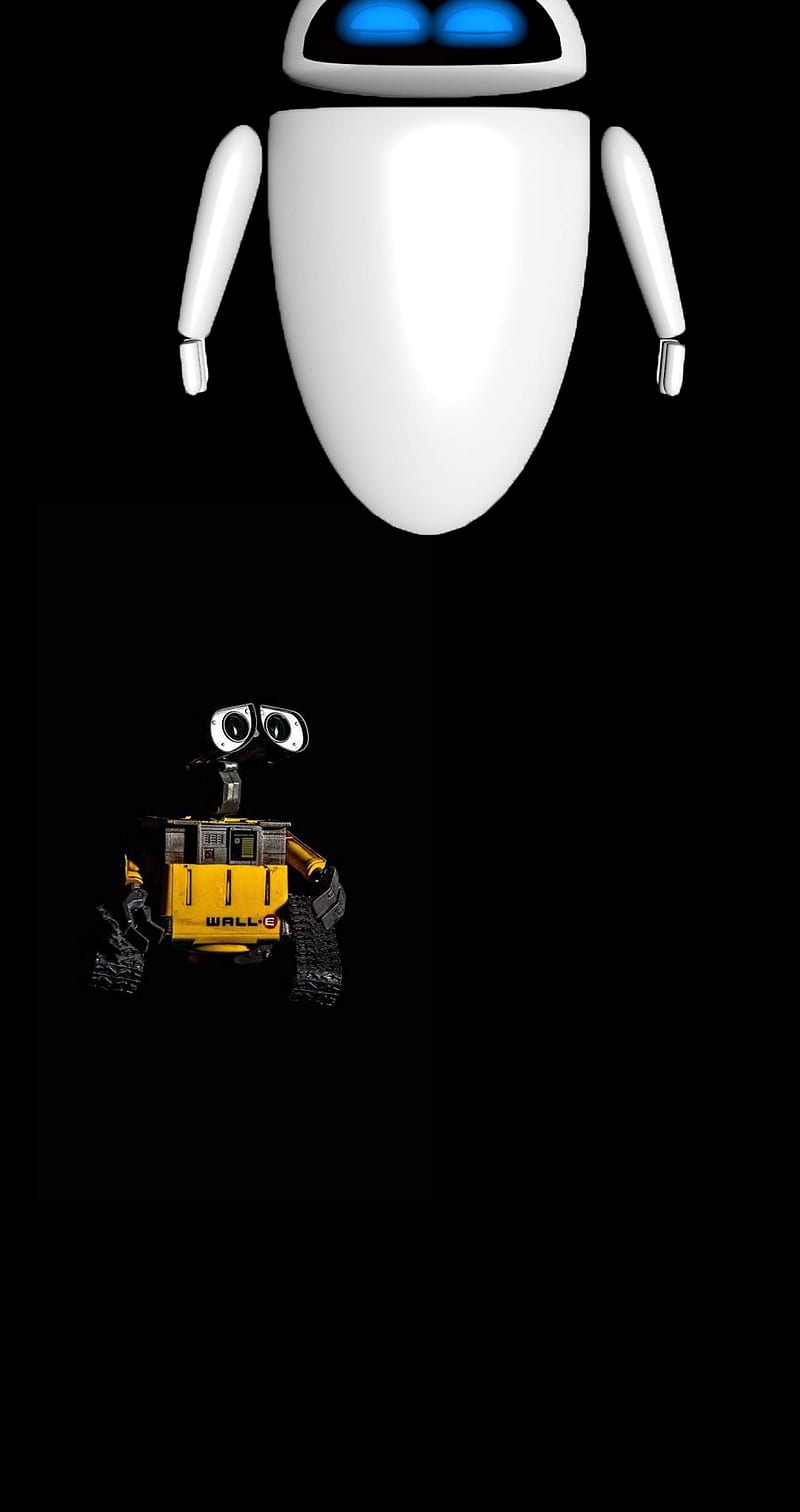 Wall E Eve notch, walle, eve, notch, pixel, pixel3, iphonex, iphone, apple, android, HD phone wallpaper