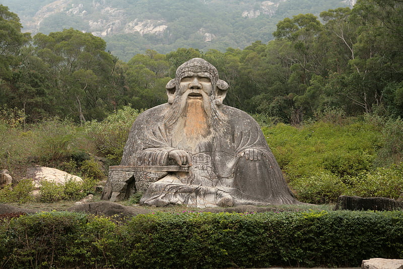 Statue of the Great Lao Tzu, monument, statue, taoism, lao tzu, HD wallpaper