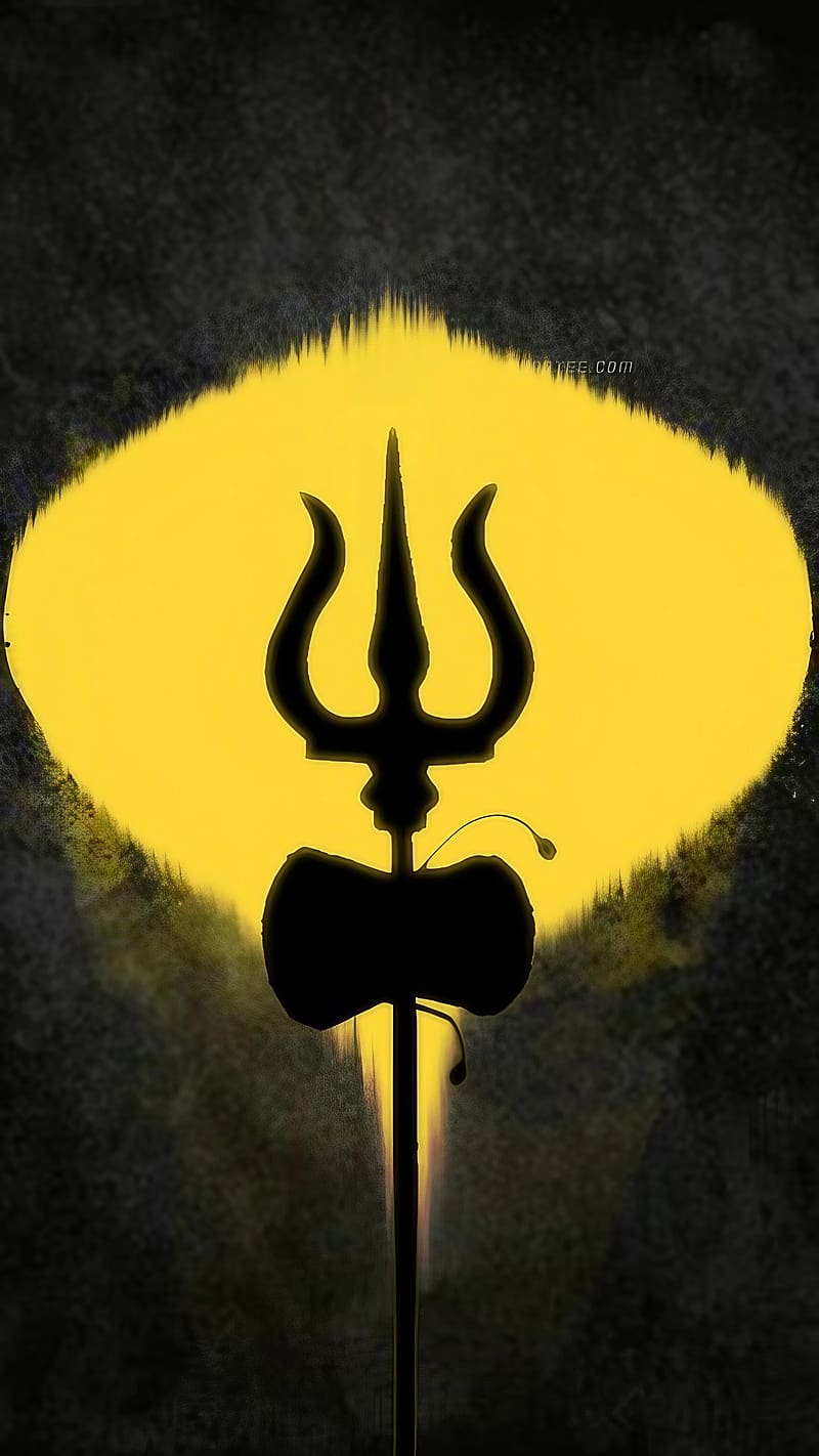 Mahakal Trishul, mahakal trishul shadow, lord, god, mahakal, HD phone wallpaper