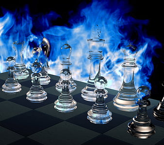 Mobile wallpaper: Chess, 3D, Game, Chess Board, 1392337 download the  picture for free.