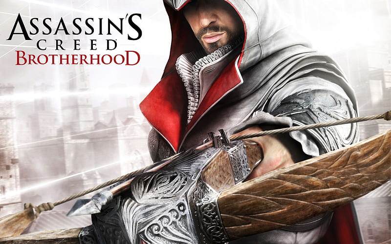 Assassin's Creed: Brotherhood, assassins creed, ubisoft, brotherhood, ezio, auditore, assassin, HD wallpaper