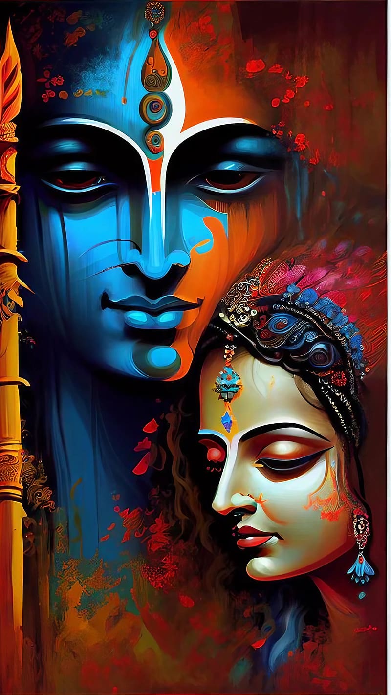 Radha Krishna Sketch | DesiPainters.com