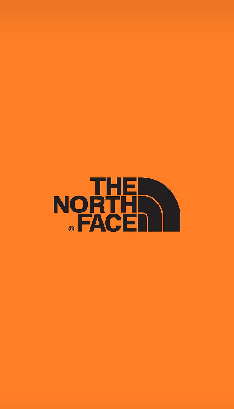 The North Face, logo, north face, orange, samsung, HD phone wallpaper