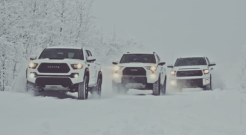 2017 Toyota Tacoma TRD Pro in Snow - Front , car, HD wallpaper