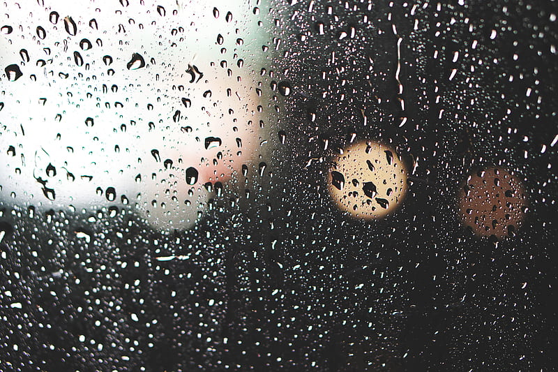 Waterdrops Droplets On Glass, waterdrops, glass, rain, HD wallpaper