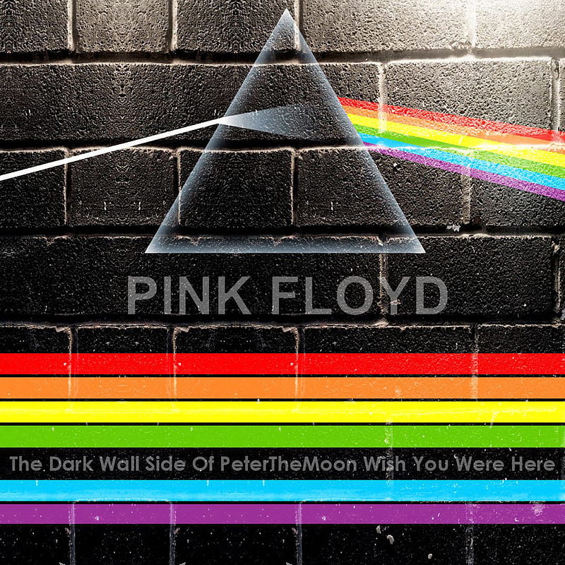 PINK FLOYD Dark Wall, music, hop, rainbow, HD phone wallpaper | Peakpx