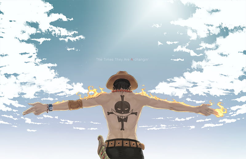 The Time They Are A-changin, end, piece, one, ace, whitebeard, HD wallpaper