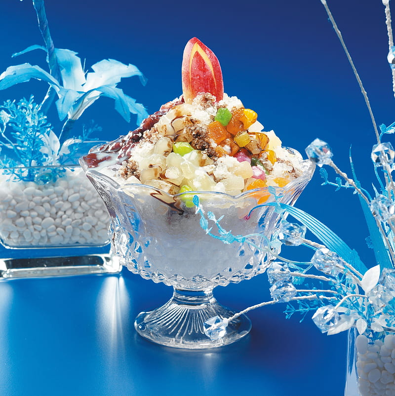 *** Dessert ***, fruits, ice, dried, cream, dessert, HD phone wallpaper
