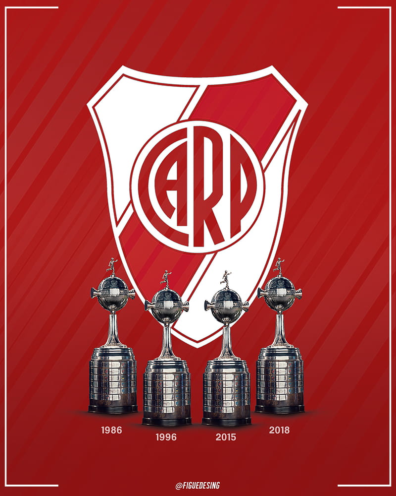 Club River plate , argentina, club river plate, copa libertadores, logo, HD phone wallpaper