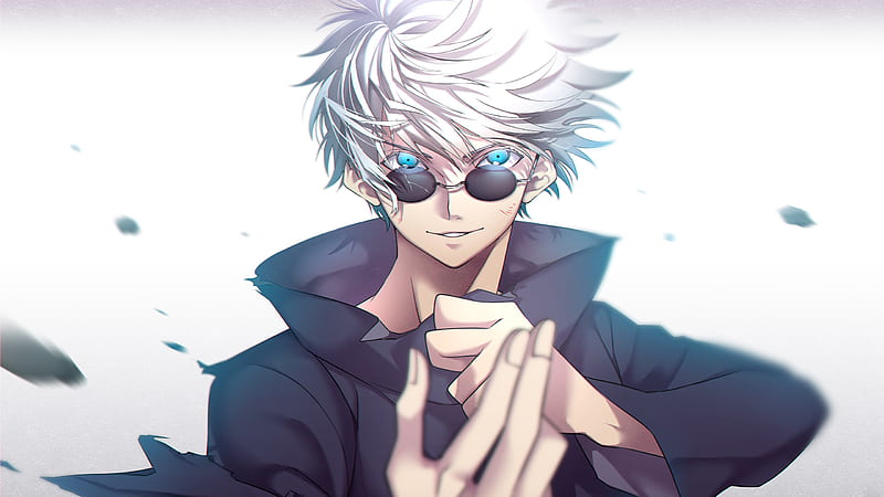 Blue Eyes Boy Glasses Jujutsu Kaisen Satoru Gojo White Hair Jujutsu Kaisen, HD wallpaper