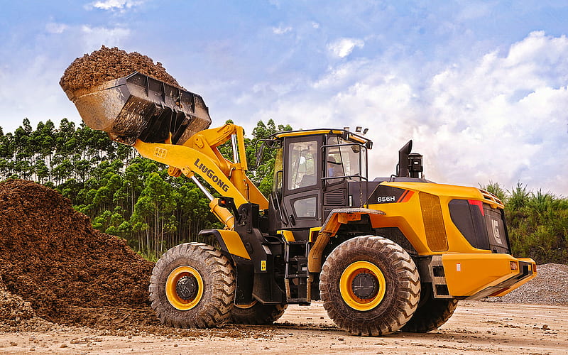 LiuGong CLG 856H, front loader, 2020 tractors, construction machinery, loader in career, special equipment, construction equipment, LiuGong, R, HD wallpaper