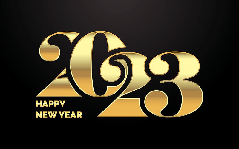 Happy New Year ~ 2023, 2023, cg, abstract, new year, HD wallpaper