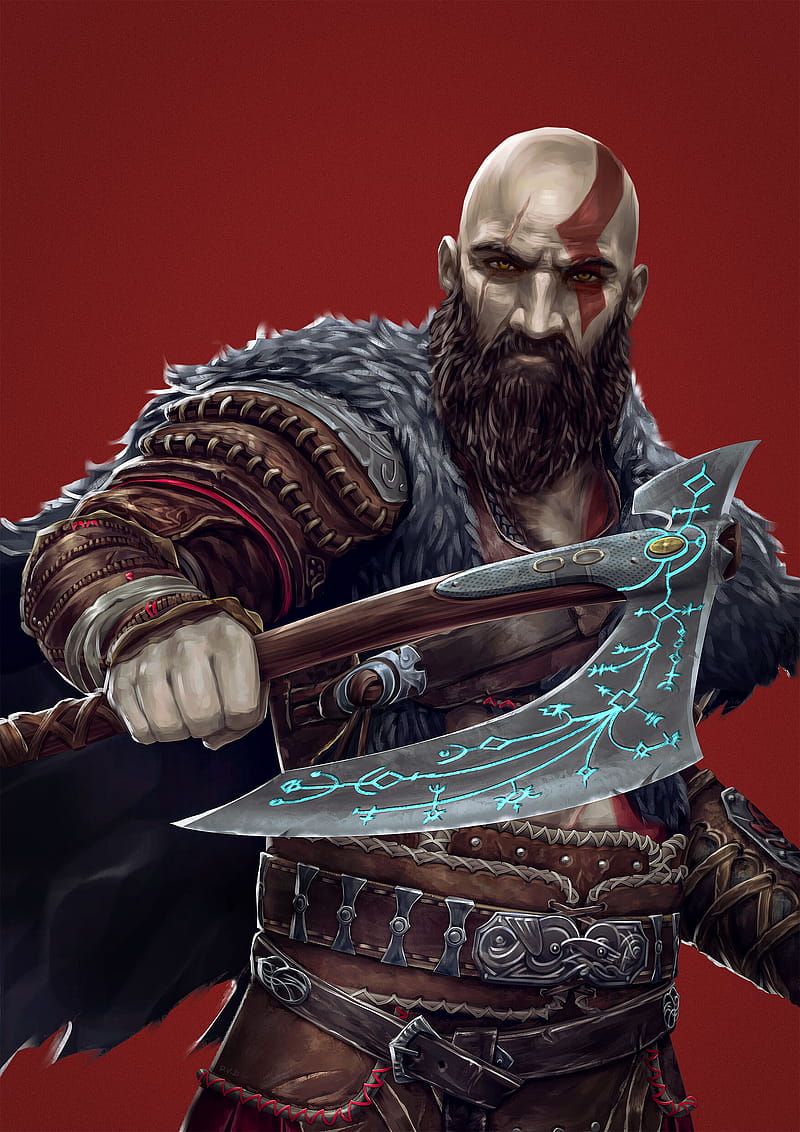 ArtStation - God of War - Kratos Wallpaper Poster HD