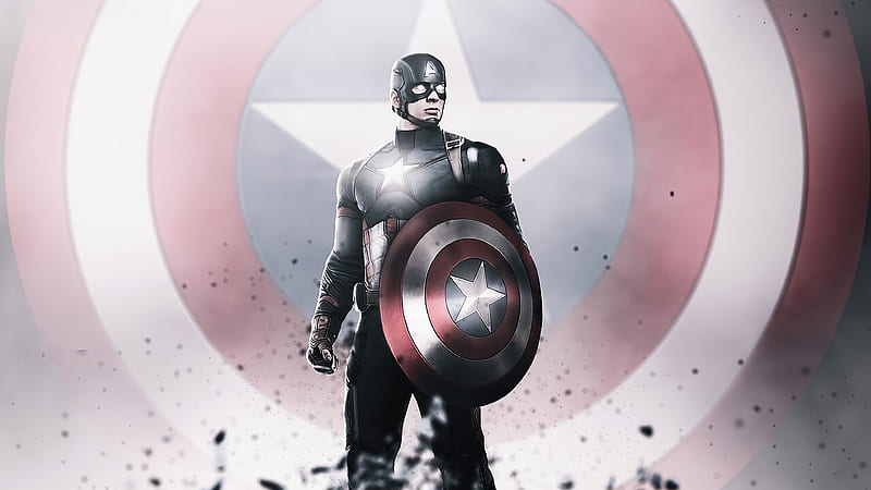 Captain America Hero , captain-america, superheroes, artwork, artist, artstation, HD wallpaper