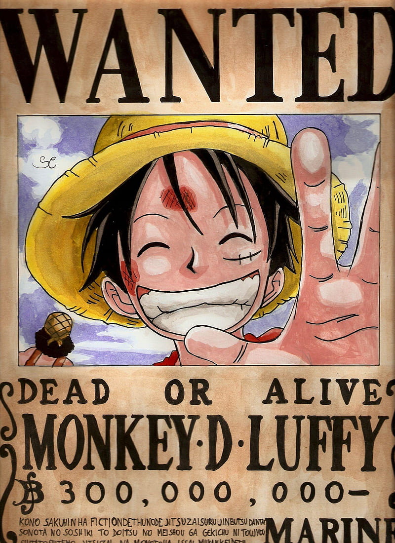 Wanted Poster One Piece, Zoro Wanted Poster, HD phone wallpaper
