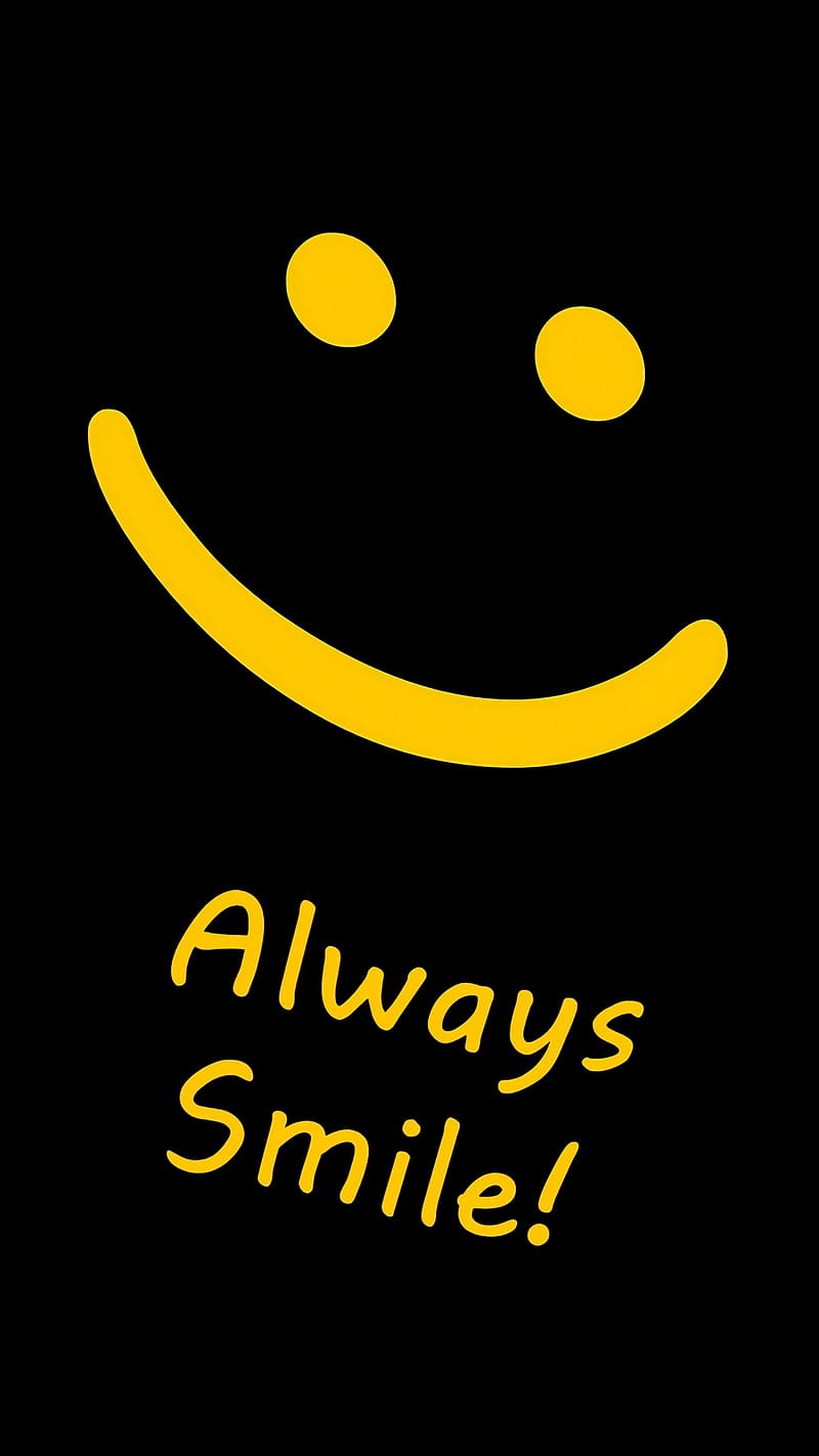 Smile Wala, Always Smile, black background, HD phone wallpaper