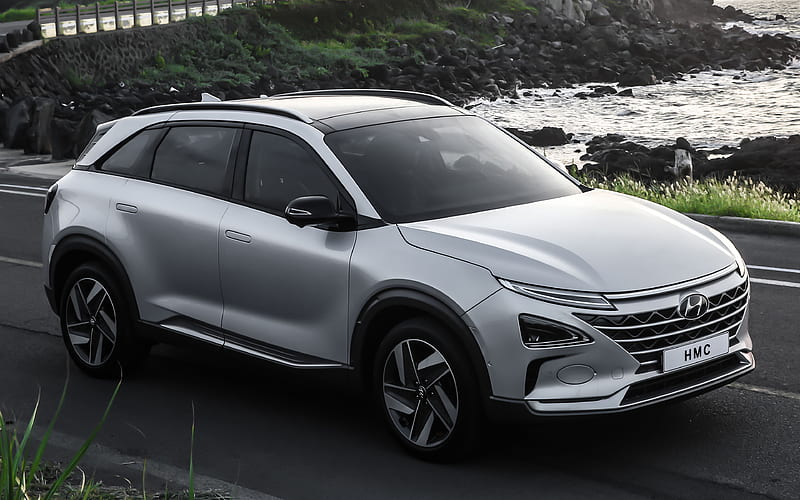 Fuel Cell Electric Vehicle, hydrogen, FCEV, Hyundai, 2018, hydrogen crossover, Future Cars, hydrogen fuel cell, HD wallpaper
