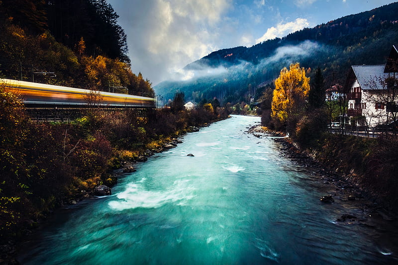 graphy, Time-lapse, Nature, River, Time-Lapse, HD wallpaper