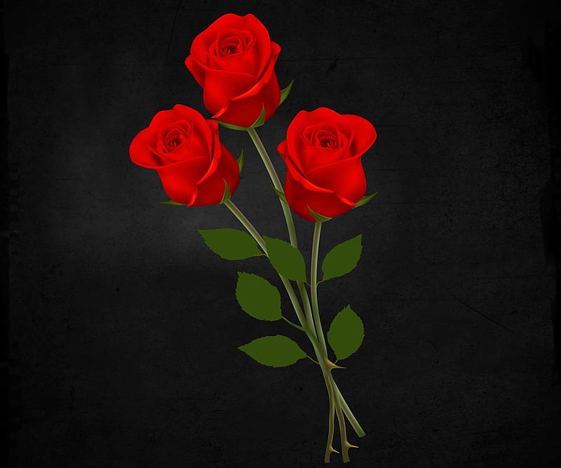 3d red roses, flower, love, natural, nature, new, nice, romantic, rose, HD  wallpaper | Peakpx