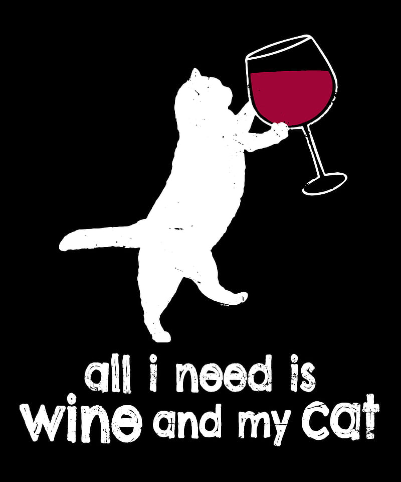 Wine and my Cat , drinking, drunk, friday, friend, funny, iCreate, pet, HD phone wallpaper