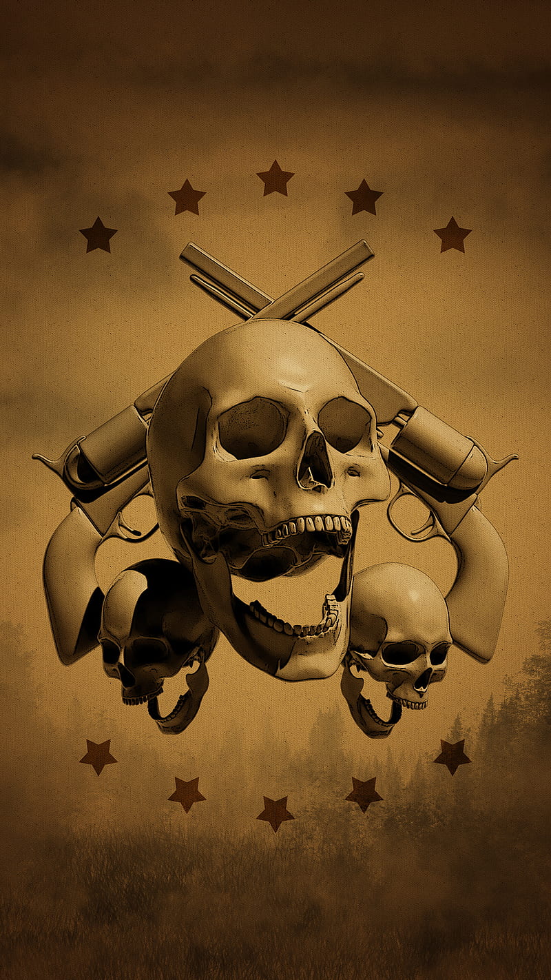 Tattoo of Guns Weapons Sugar Skull