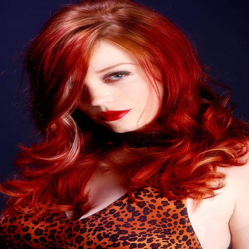 BRILLIANT REDHEAD BEAUTY, red, hair, shinny, brilliance, bonito, woman, HD wallpaper