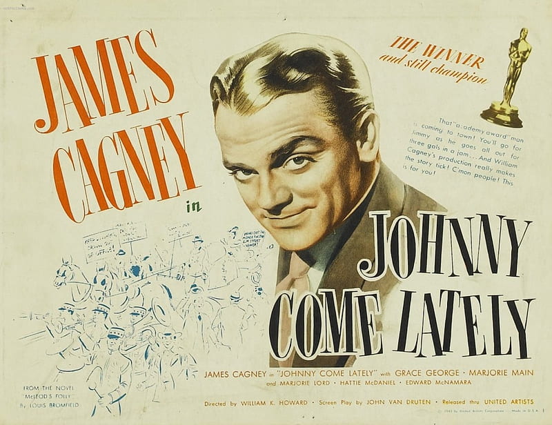 Classic Movies - Johnny Come Lately (1943), Johnny Come Lately, Classic Movies, James Cagney, Golden Era, HD wallpaper