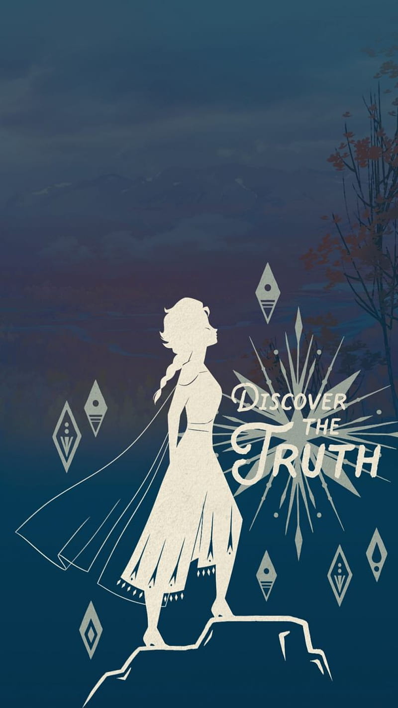 Discover that truth, adventure, discover the truth, disney, elsa, frozen, frozen 2, frozen , game, inspiration, HD phone wallpaper