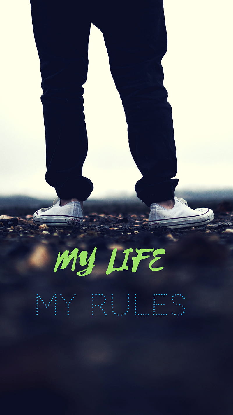 My life My Rules, sayings, quotes, man, style, quotes about life, attitud, HD phone wallpaper